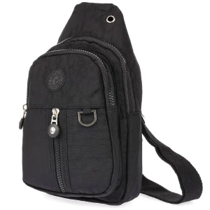 Czarna Saszetka nerka przez ramię plecak torba modna ner-m-37 czarny Merg