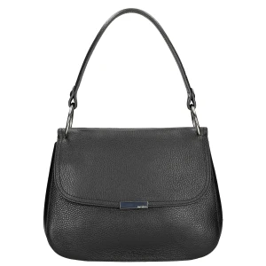 Czarna klasyczna torebka damska ze skóry 80334-51 Wojas