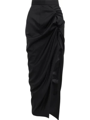 Czarna Spódnica Panthera - Długi Bok Vivienne Westwood