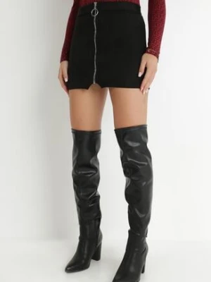 Czarna Spódnica Trapezowa z Suwakiem Shakeela lily rose