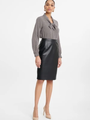 Czarna spódnica z eko skóry Greenpoint