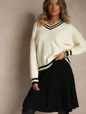 Czarna Spódnica z Kaszmirem o Rozkloszowanym Kroju High Waist Acrea tandem