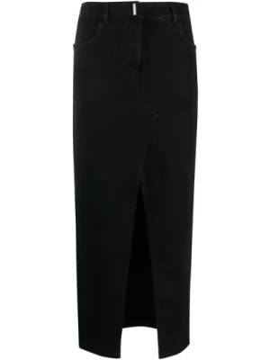 Czarna Spódnica z Mieszanki Bawełny - Odzież Damska Givenchy