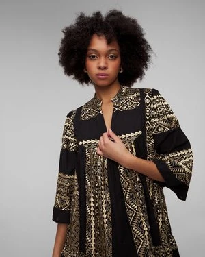 Czarna Sukienka Damska Kori