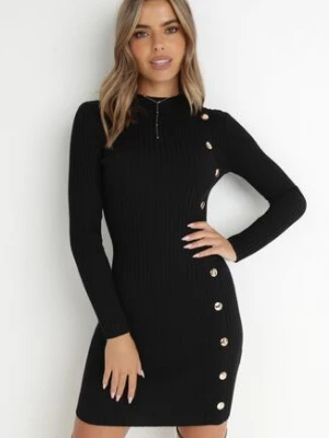 Czarna Sukienka Dzianinowa Ovene elsa.m by may