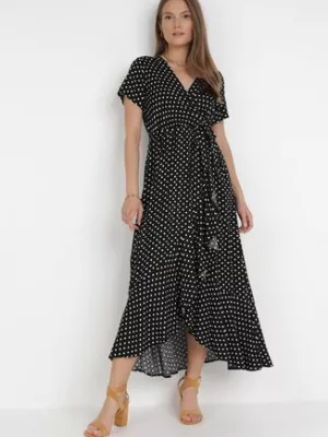 Czarna Sukienka Echosia rosa