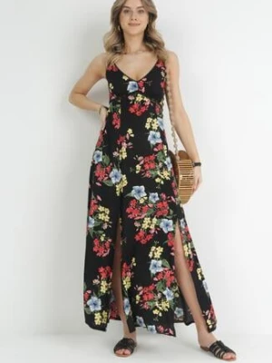 Czarna Sukienka Eirevianna rosa