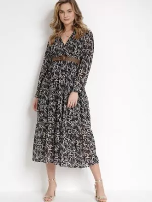 Czarna Sukienka Epicenter rosa