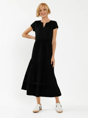 Czarna sukienka maxi G-LUMA Volcano