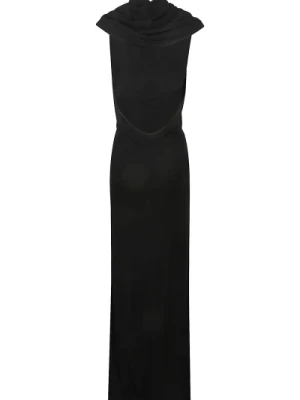 Czarna Sukienka Saint Laurent