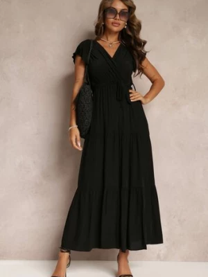 Czarna Sukienka Tantysus rosa