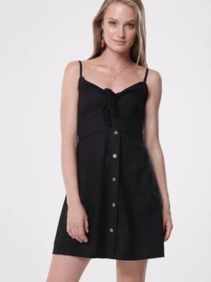 Czarna Sukienka Unneeded rosa