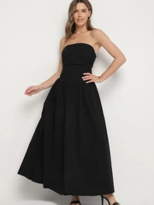 Czarna Sukienka z Bawełny Typu Bodycon Filarose retro & icone