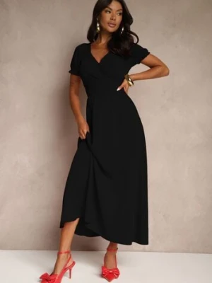 Czarna Sukienka z Bufiastymi Rękawami Dolirrea lovery