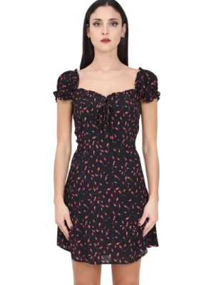 Czarna Sukienka z Kwiatowym Wzorem Audrey Mar De Margaritas