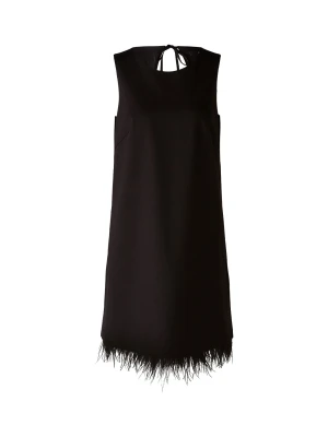 CZARNA SUKIENKA Z PIÓRAMI OUI