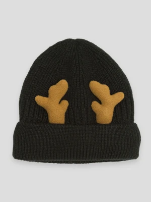 Czarna świąteczna czapka z rogami Reporter