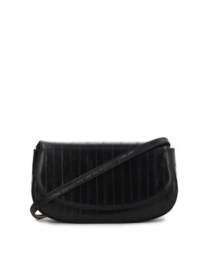 Czarna sztywna torebka w unikatowy wzór Kazar