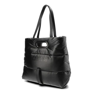 Czarna Torba Big Star Modna Pikowana Shopperka Big Star Accessories