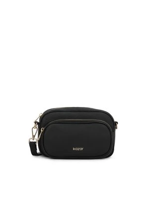 Czarna torebka crossbody z naturalnej skóry Kazar