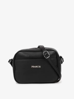 Czarna Torebka na Ramię Ozdobiona Napisem Dolarrea francis