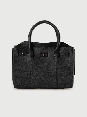 Czarna torebka typu shopper TOP SECRET