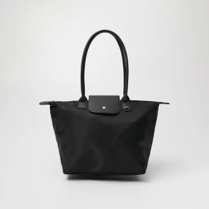 Czarna torebka z klapką i rączkami z imitacji skóry House