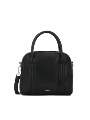Czarna torebka z rączkami i paskiem Kazar