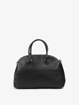 Czarna Trzykomorowa Torebka Shopper z Dwoma Rączkami i Paskiem Arivire kassandra