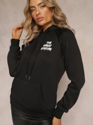 Czarna Wsuwana Bluza z Kapturem Sivame h&s