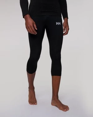 Czarne 3/4 Legginsy Termoaktywne Męskie Helly Hansen Hh Lifa Seamless Racing Pant