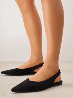 Czarne Balerinki w Stylu Slingback Adriame seastar