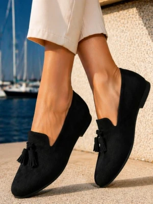 Czarne baleriny damskie 7mil