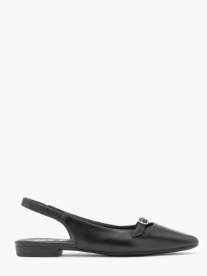 Czarne baleriny slingback Ryłko