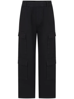 Czarne bawełniane spodnie cargo Marc Jacobs