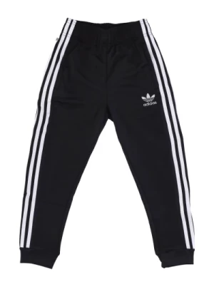 Czarne/Białe Track Spodnie Dresowe - Streetwear Kolekcja Adidas