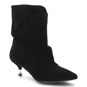 Czarne Boki Chebello Stylowe Obuwie Damskie Na Szpilce