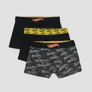 Czarne bokserki z motywem Hot Wheels 3-pak House