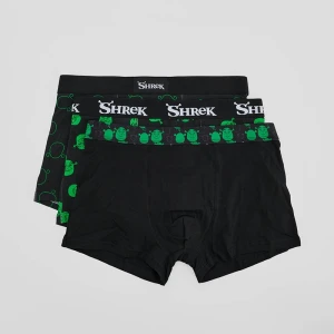 Czarne bokserki z motywem Shrek 3-pak House