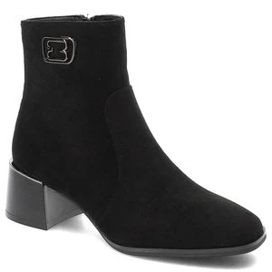 Czarne Botki Bestelle Eleganckie Buty Damskie