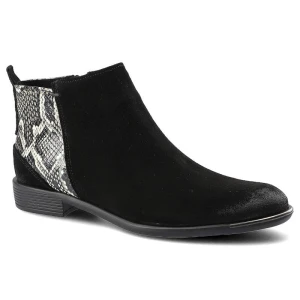 Zdjęcie produktu Czarne Botki Carinii Damskie Wygodne Obuwie