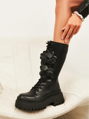 Czarne botki damskie CARINII B10541-E50-000-000-000