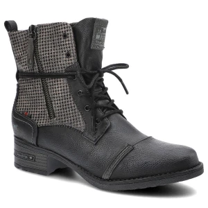 Zdjęcie produktu Czarne Botki Mustang Damskie Stylowe Obuwie