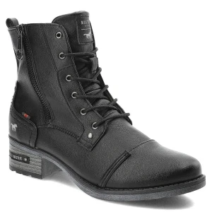 Zdjęcie produktu Czarne Botki Mustang Stylowe Buty Damskie