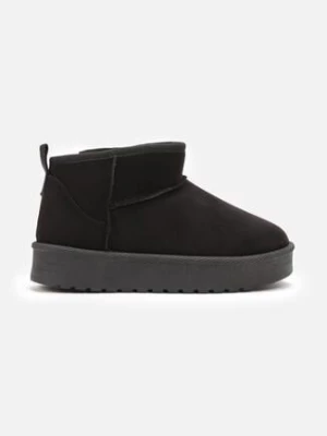 Czarne Botki na Platformie Mensura