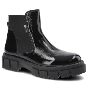 Czarne Botki Nessi Damskie Modne Obuwie Jesienne