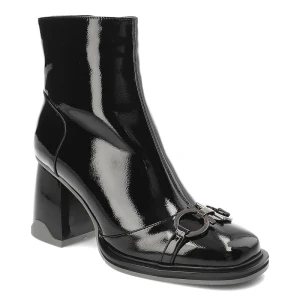 Czarne Botki S.Barski Eleganckie Obuwie Damskie Na Obcasie