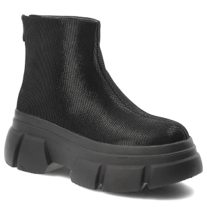 Czarne Botki S.Barski Modne Buty Damskie