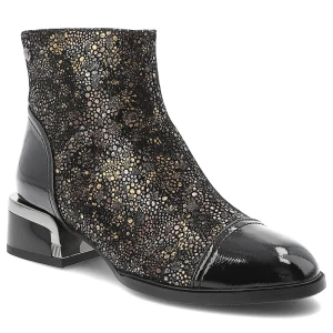 Czarne Botki S.Barski Ocieplane Obuwie Damskie