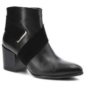 Czarne Botki Szydłowski Damskie Eleganckie Obuwie